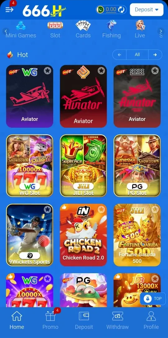 666H APK INTERFACE