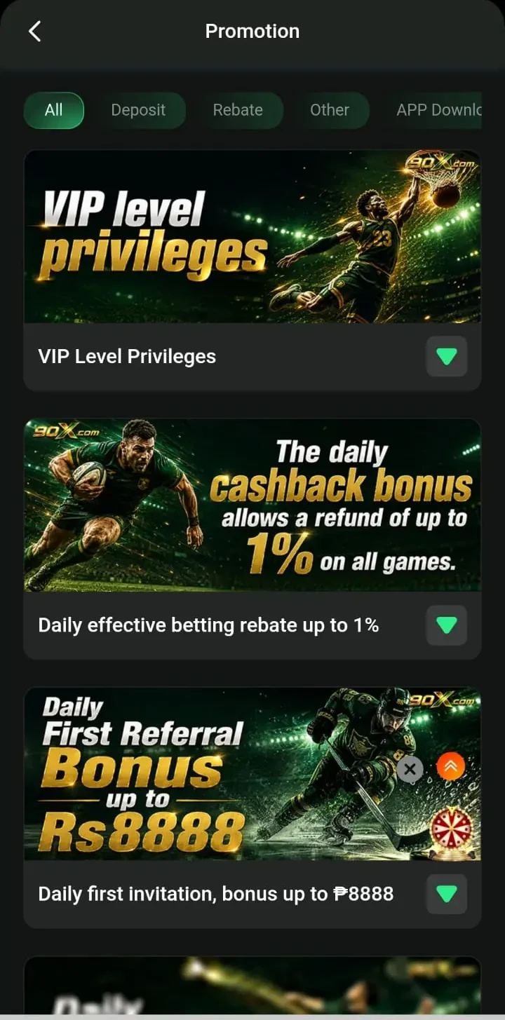 90X Game rewards