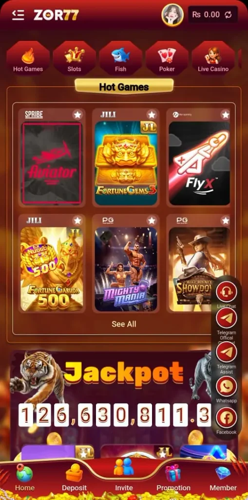 Zor77 Game Home