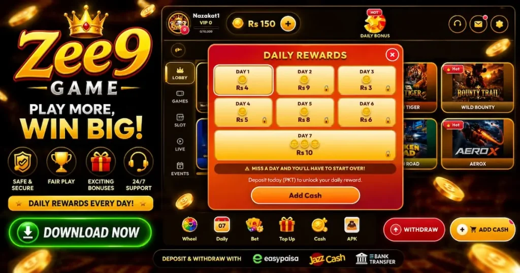 Zee9 Game Rewards