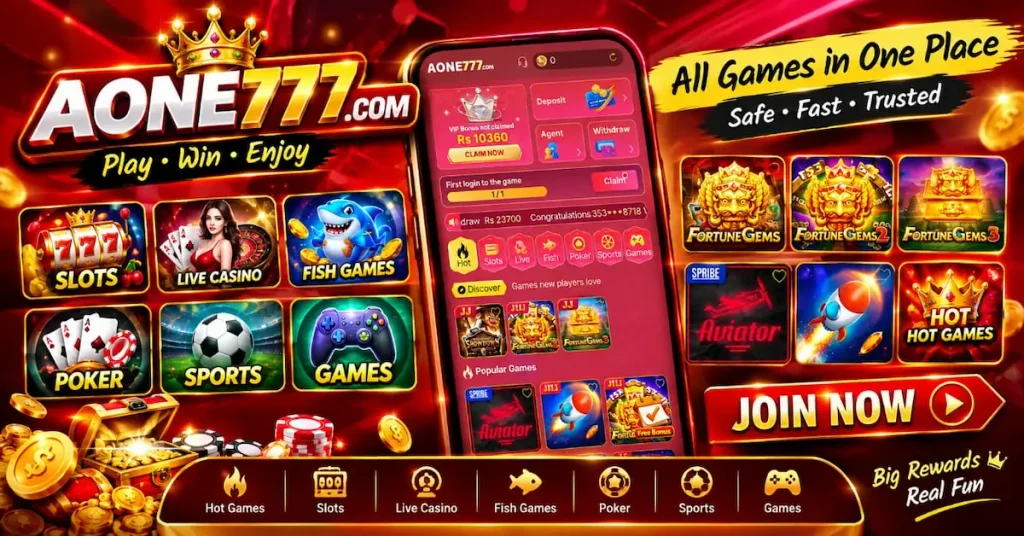 AONE777 Game Home Interface